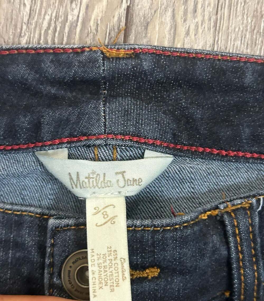 Matilda Jane Dark Wash Stretch Skinny Jeans - Picture 2 of 7